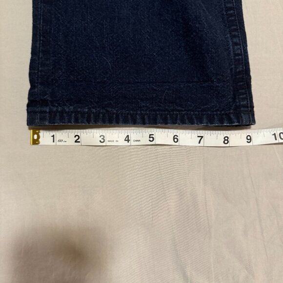 Gustin Men’s Raw Selvedge Denim Jeans - Dark Wash, Button Fly, Size 40x32 - Picture 7 of 11